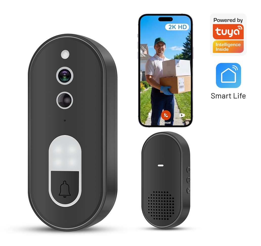 Smart Doorbell Wired - Sonnette vidéo sans fil WiFi Tuya