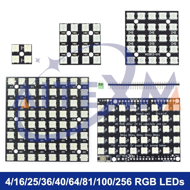 Rgb Led Matrix 8X8 - Module WS2812 5050 RGB 4x4 8x8