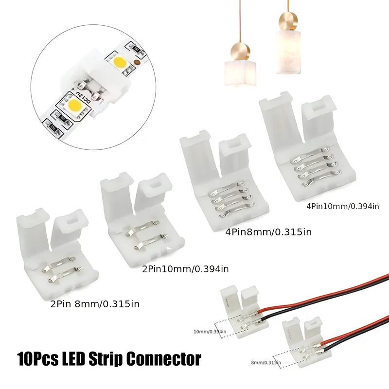 Rgb Led Matrix 8X8 - Connecteur de bande LED 8MM 10MM
