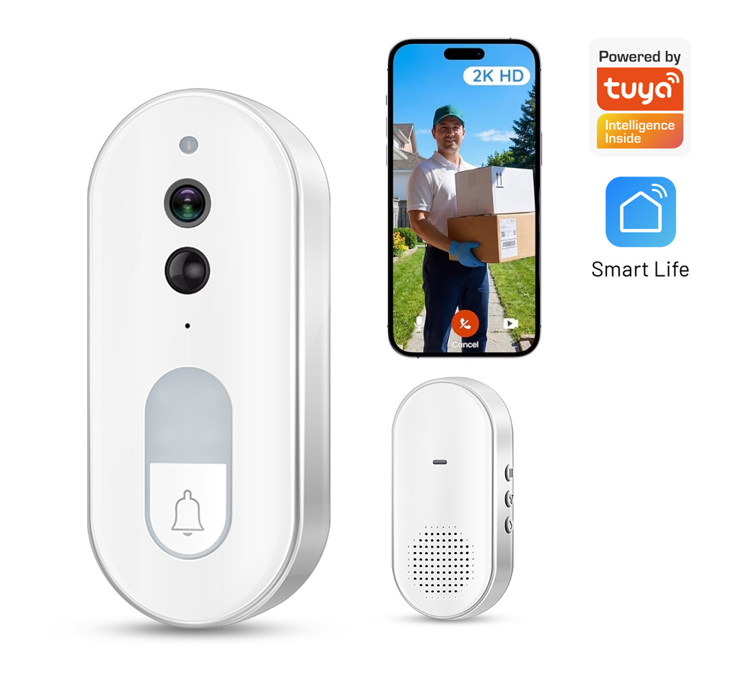 Smart Doorbell Wired - Sonnette vidéo intelligente Tuya, sans fil,