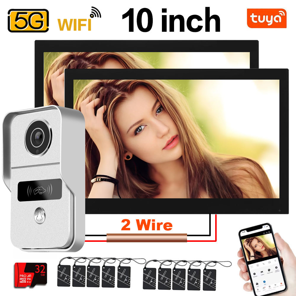 Smart Doorbell Wired - Moniteur tactile Tuya 1080P 5G Wifi