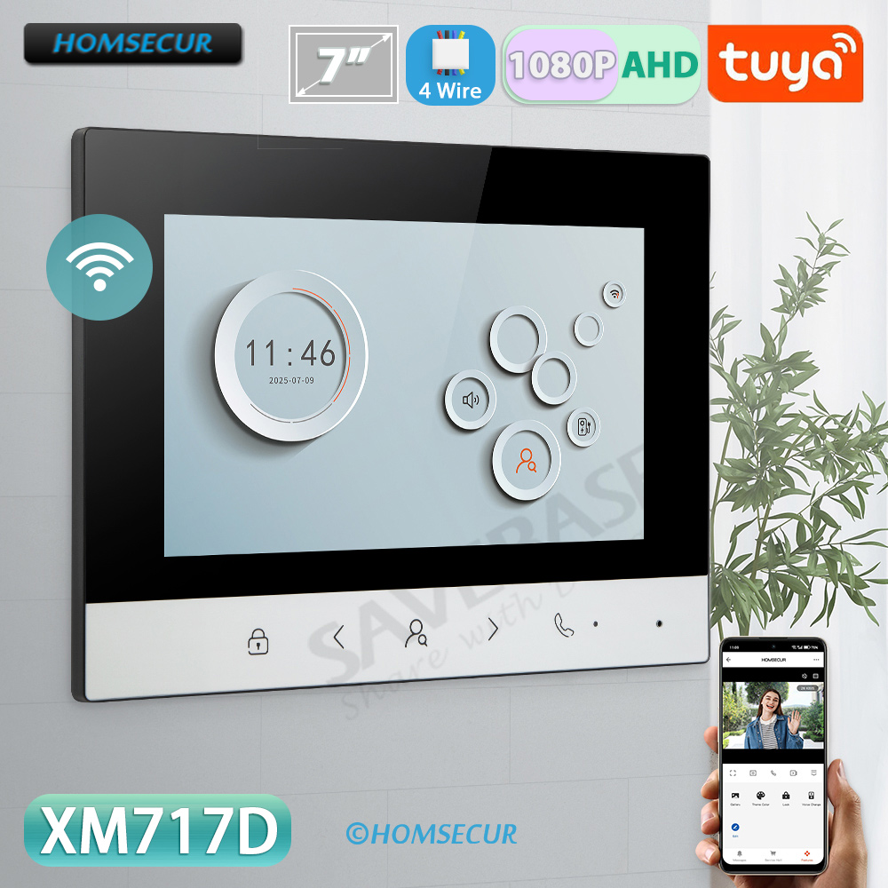 Smart Doorbell Wired - Moniteur intérieur intelligent Tuya WIFI avec