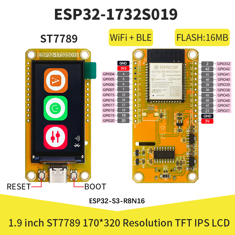 Home Automation Arduino - Module d'écran intelligent TFT ESP32-S3 avec