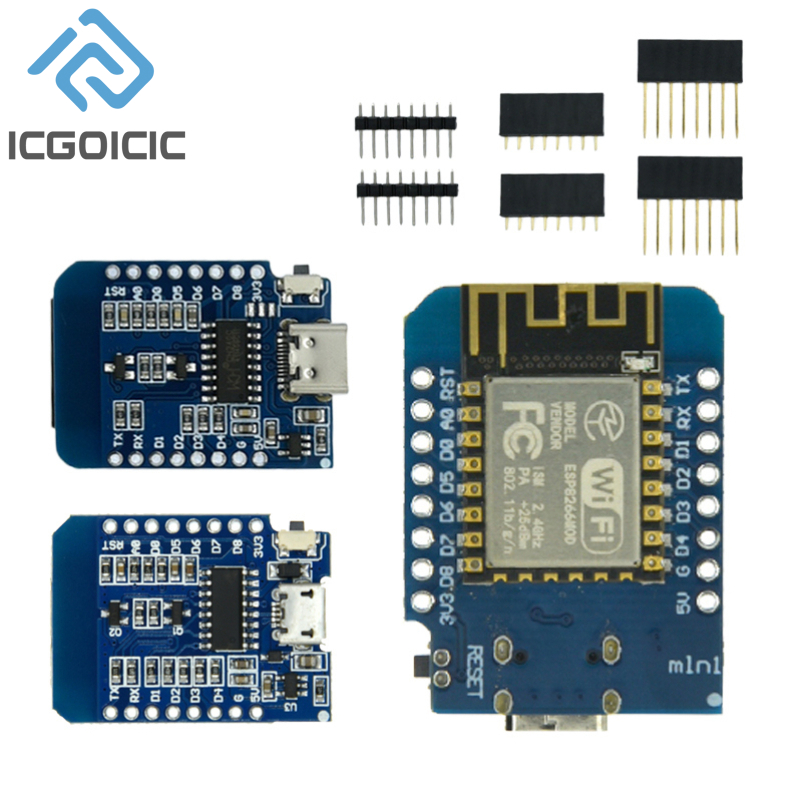 Esp8266 Nodemcu Board - Carte de Développement D1 Mini-Mini NodeMcu,