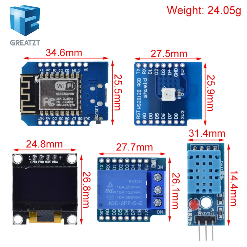 WeMos D1 Mini ESP8266 ESP-12F  - Esp8266 Nodemcu Board avis et prix