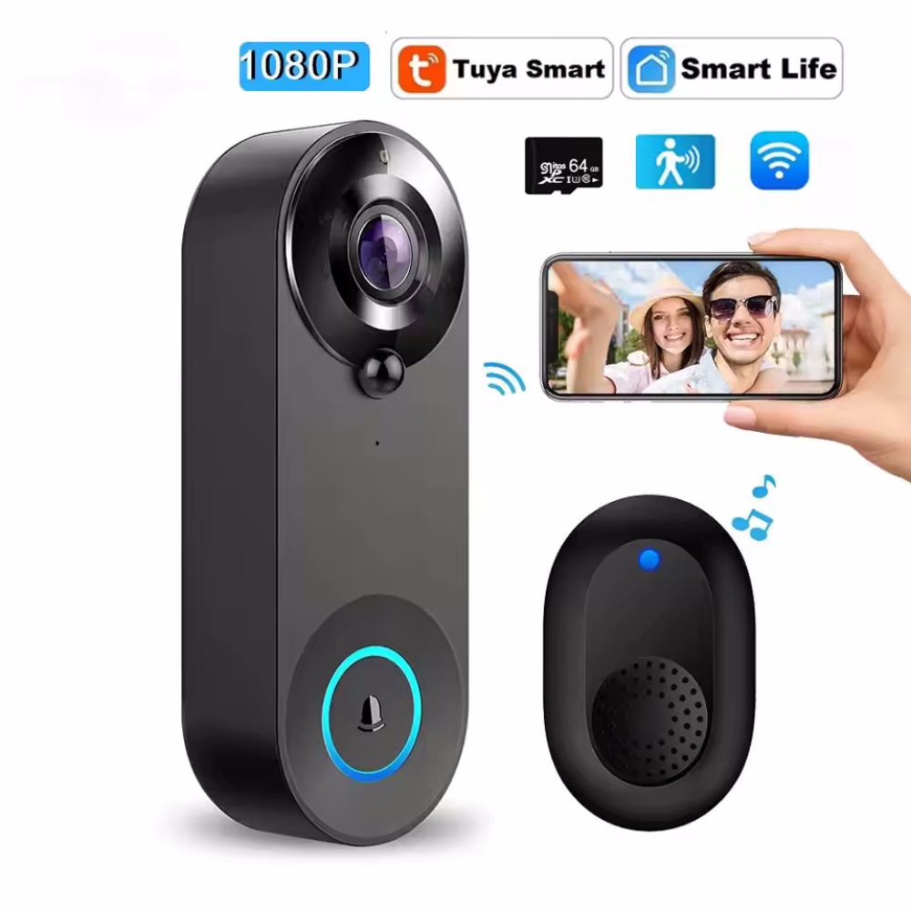 Tuya 1080P sans fil WIFI sonne - Smart Doorbell Wired avis et prix