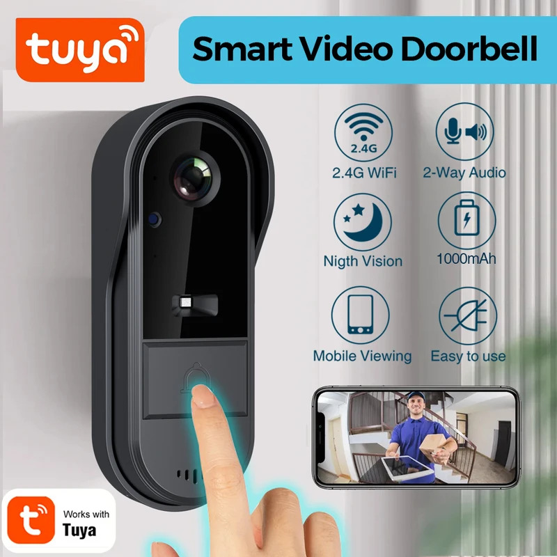 Tuya WiFi sonnette 2 voies HD  - Smart Doorbell Wired avis et prix