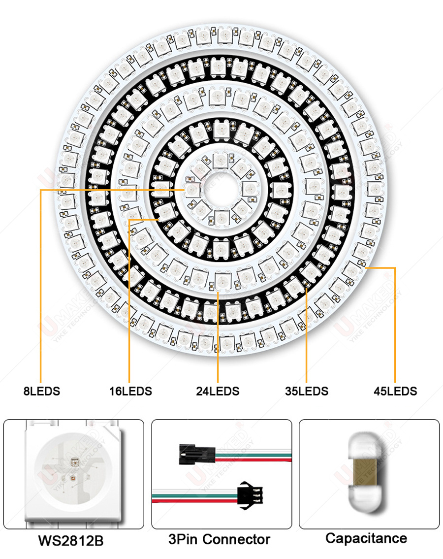 Panneau lumineux numérique Fle - Rgb Led Matrix 8X8 avis et prix