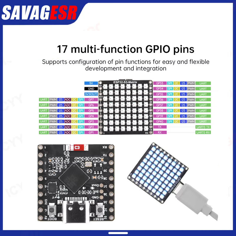 Carte de développement mini ES - Rgb Led Matrix 8X8 avis et prix