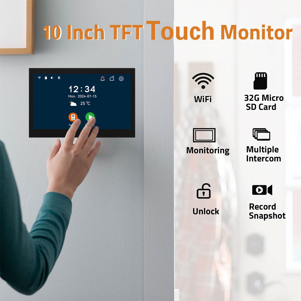 Moniteur tactile Tuya 1080P 5G - Smart Doorbell Wired avis et prix