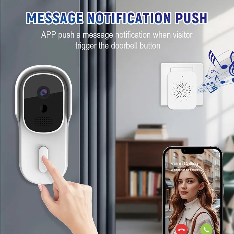 Interphone audio-vidéo WiFi Tu - Smart Doorbell Wired avis et prix