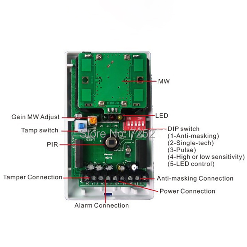 Détecteur de mouvement PIR à m - Motion Sensor Pir Wired avis et prix