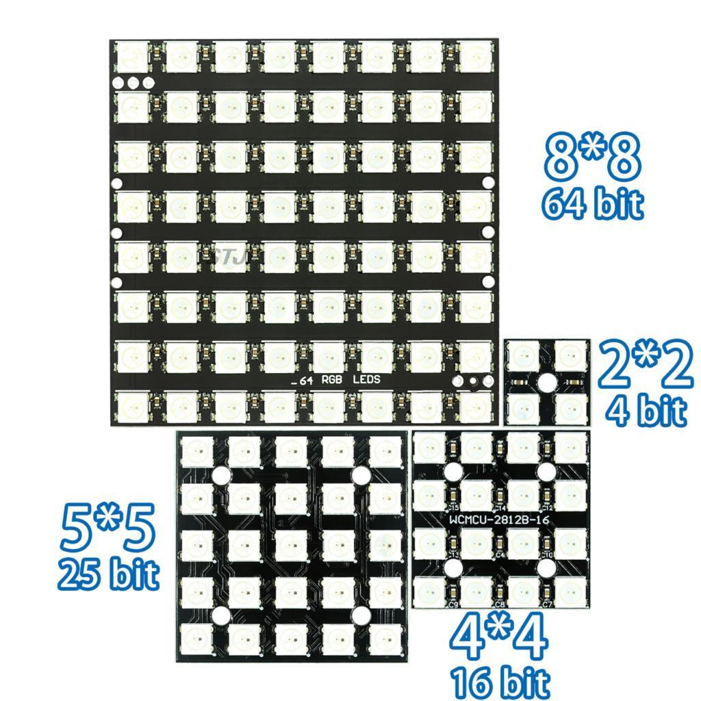 WS2812 LED 5050 RVB 8x8 4 16 2 - Rgb Led Matrix 8X8 avis et prix
