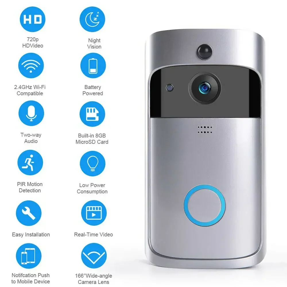 Sonnette de porte sans fil WIF - Smart Doorbell Wired avis et prix