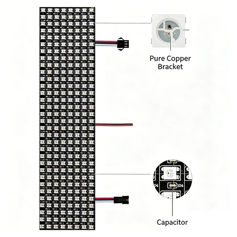 Module de pixels intelligents  - Rgb Led Matrix 8X8 avis et prix