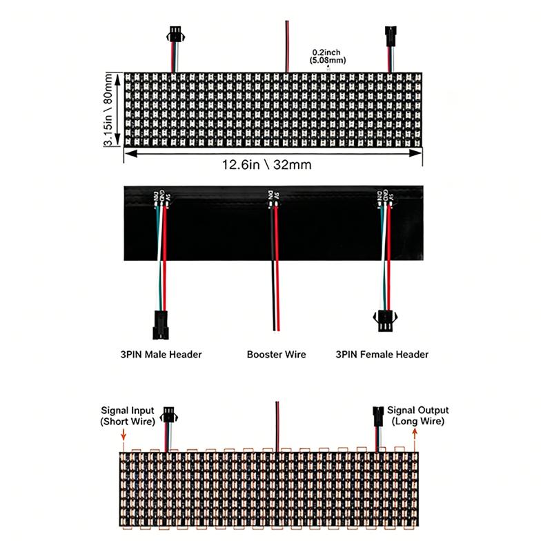 Module de pixels intelligents  - Rgb Led Matrix 8X8 avis et prix