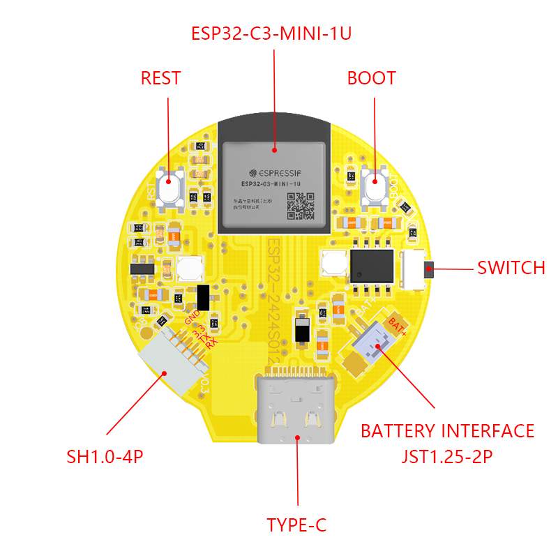 Écran intelligent IPS 1.28 pou - Home Automation Arduino avis et prix