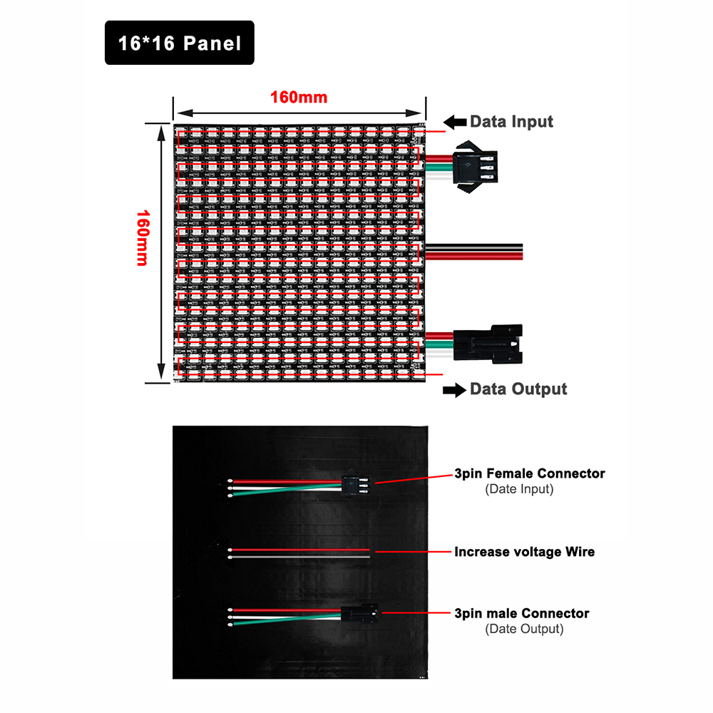 DC5V WS2812B 5050 RGB SMD Flex - Rgb Led Matrix 8X8 avis et prix