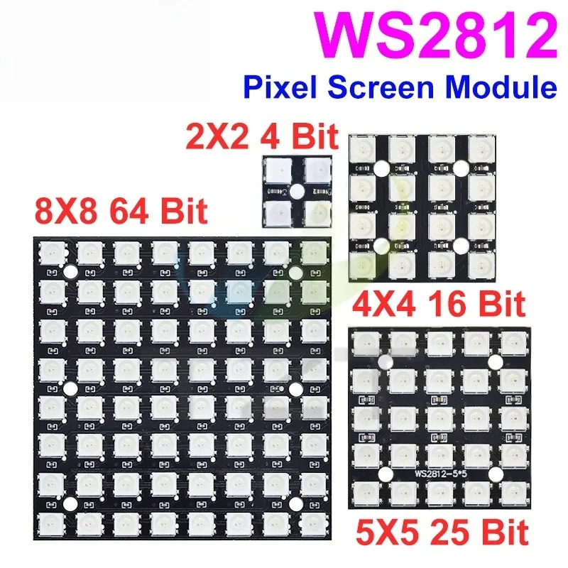 Nouveau WS2812 LED 5050 RGB 8x - Rgb Led Matrix 8X8 avis et prix
